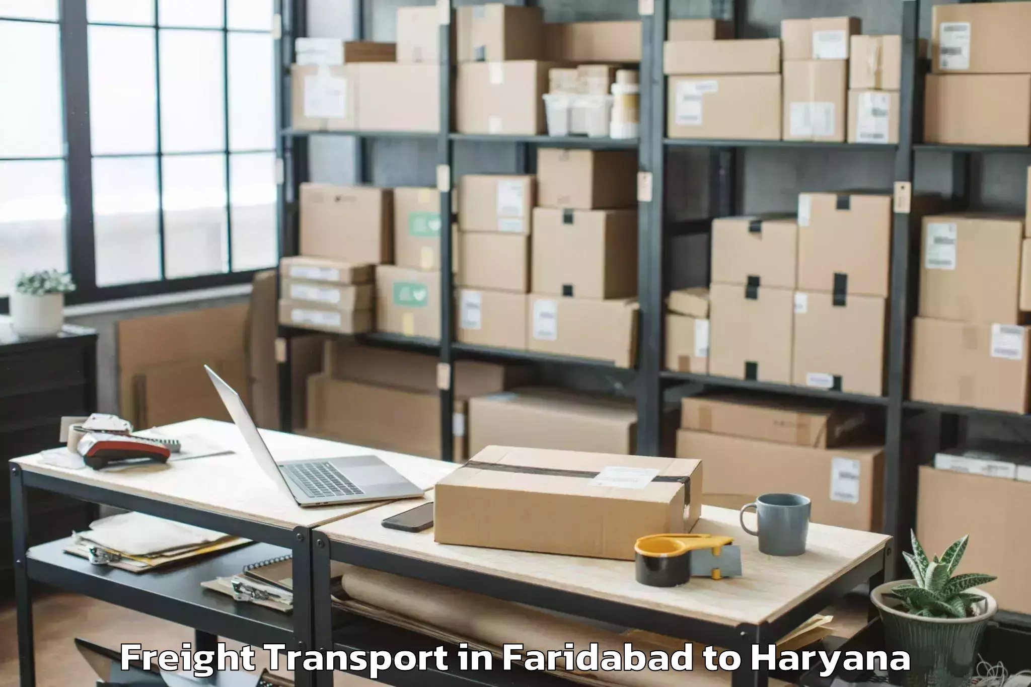 Trusted Faridabad to Bahal Freight Transport